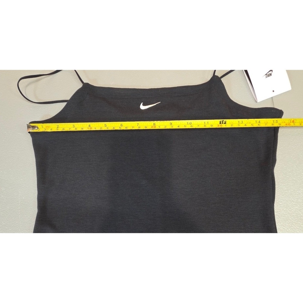 Nike Sportswear Womens M Black Essential Ribbed Mini Dress NWT - Picture 5 of 14